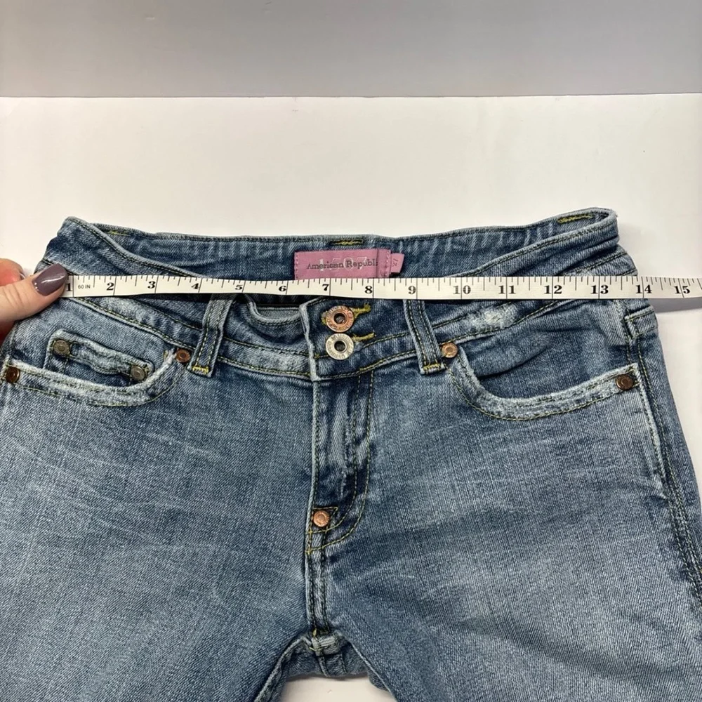 American Republic Y2K vintage Jeans low‎ rise - Picture 5 of 6